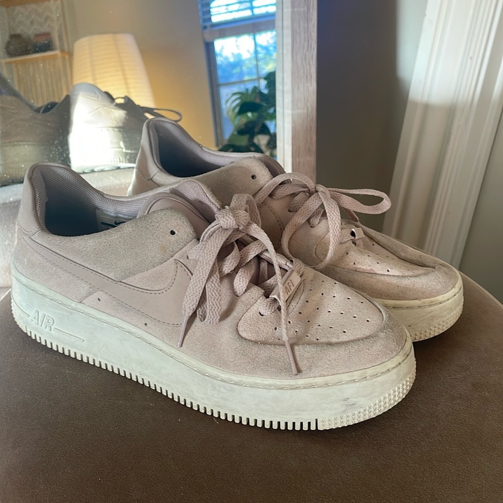 Platform Suede Air Force 1’s!